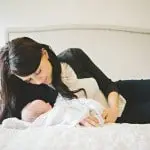 Emily with her son.