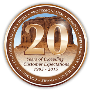 Western Heating 20th Anniversary Seal