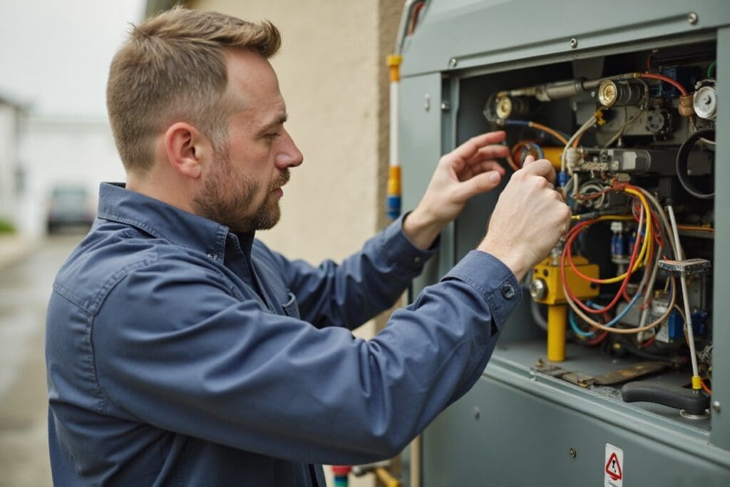 Home heating systems guide for Sandy UT showing gas furnaces, heat pumps, and boilers