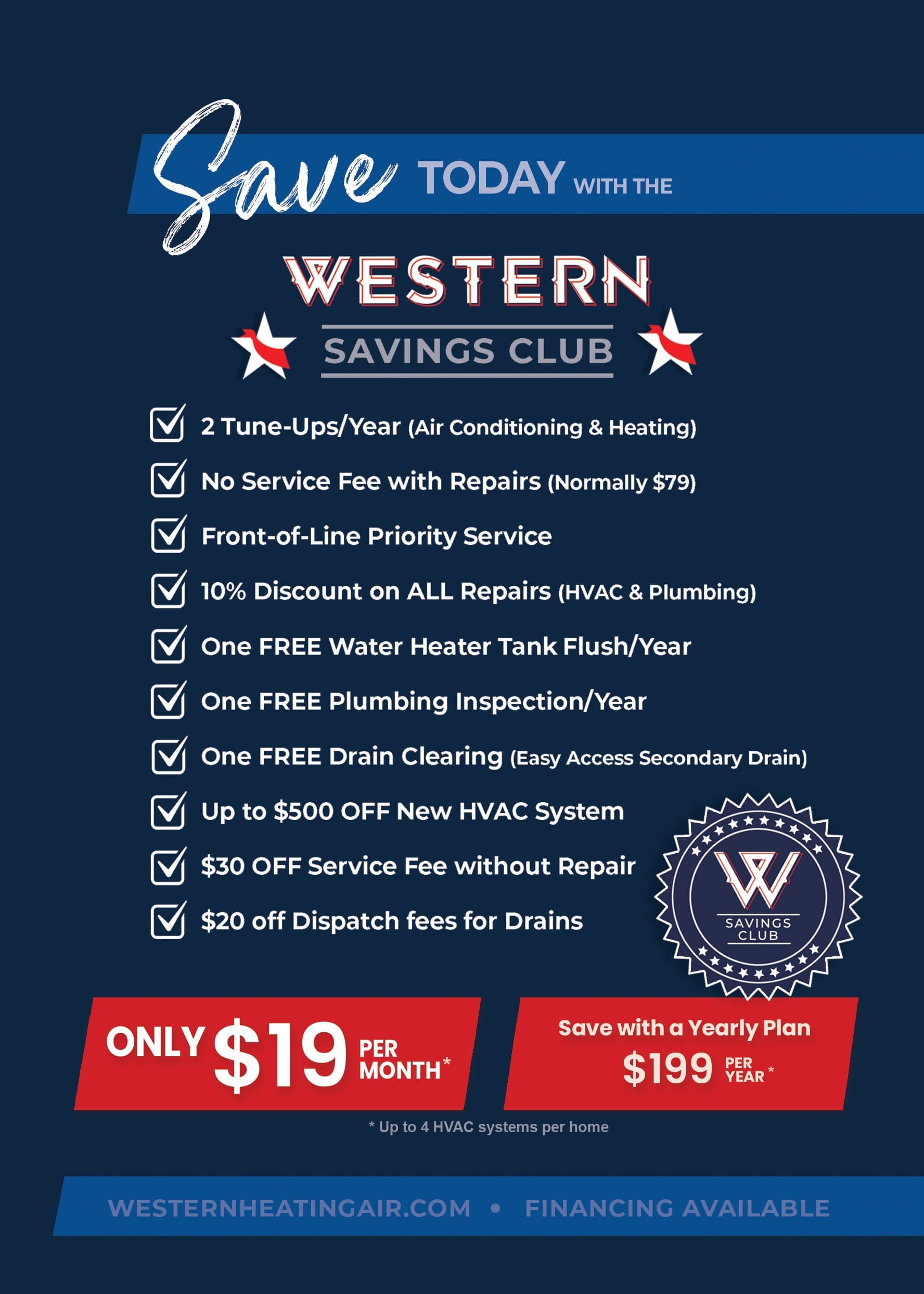 Western Savings Club - Western Heating, Air & Plumbing